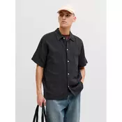 Jack & Jones Srajca Nantucket Double 12291812 Črna Regular Fit