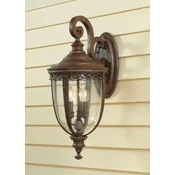 Elstead Lighting Elstead English Bridle 3-lučna velika zunanja stenska svetilka, britanska bronasta, IP44, E14, (22100079)