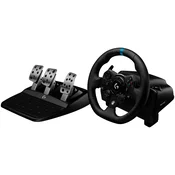 LOGITECH G923 Racing Wheel and Pedals - PC/XB - BLACK - USB - 941-000158