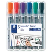 Marker flipchart 2mm pk6 lumocolor staedtler 356 wp6 sortirano