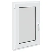 Vidaxl Okno za klet RISOR 60 x 100 cm PVC in steklo Bela