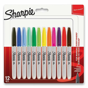 Set permanentnih markera Sharpie - F, 12 boja