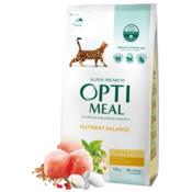 Optimeal Suva hrana za macke, Piletina, 1.5kg