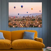 WallXpert slika na platnu 270392963_70100, baloni na vruci vazduh iznad Kapadokije, 70 x 100 cm