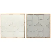 Homestar Set stenske dekoracije 3D geometrijski 80x35x80 cm bela
