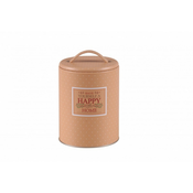 Altom Design okrugla posuda za kavu, čaj, šećer Happy Home bež s ručkom 0204018403