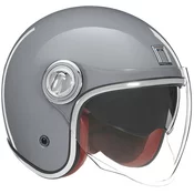 NOX PREMIUM Heritage kaciga otvorenog lica siva