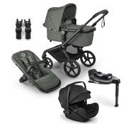 Bugaboo Fox 5 Renew travel+ Otter, BLACK/FOREST-GREEN-FOREST-GREEN, komplet 4v1