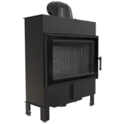 Kratki vgradni kamin LUCY/14/SLIM/BLACK