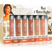 theBalm Meet Matt(e) Hughes X Ms. Nude York set tekucih ruževa (s mat efektom)
