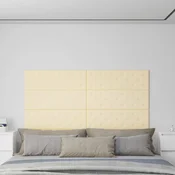 Zidna uzglavlja 12 pcs Krema 90 x 30 cm Lažna koža