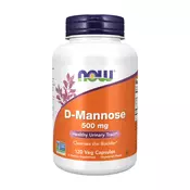 NOW FOODS D-Mannose 500 mg 120 kaps.