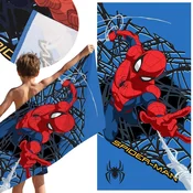 MARVEL COMICS MARVEL Spider-Man Moder, HITROSUŠEČA Brisača za plažo, kopalna brisača ZA FANTKA, mikrovlakna 70x140 cm OEKO-TEX