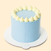 Mini torta - puf plava -