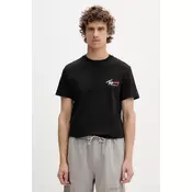 Tommy Jeans Muška majica DM0DM22538BDS, Kratki rukav, Crna