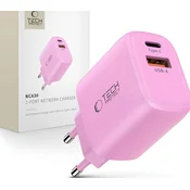 Polnilec Tech-Protect NCA30 2-port PD 30W/QC3.0 - baby roza