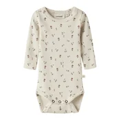 LilAtelier Pajac/bodi NBFGago kremna/oliva/roza/karminsko rdeča