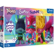 Trefl Puzzle Super Shape XL Trolls 3: Igre s troli 104 kosov