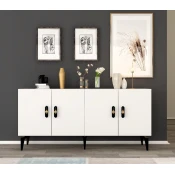 Hanah Home Konzola Plus, 150x79x40 cm, Bela