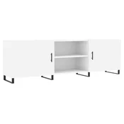 Vidaxl TV omarica bela 150x30x50 cm inženirski les