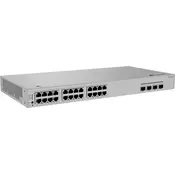 Huawei Switch S220S-24P4JX,S220S-24P4JX,S220S-24P4JX (24*10/100/1000BASE-T vrata (400 W PoE+), 2*10GE SFP+ vrata, 2*2.5GE SFP vrata, vgrajena AC napajanje)