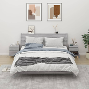 vidaXL Nočna omarica 2 kosa Siva sonoma 40x35x50 cm