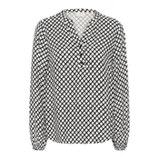 Kaffe Bluza KAMathilde temno modra/bela