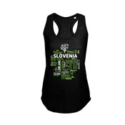 MAJICA SLOVENIJA ŽENSKA ČRNA