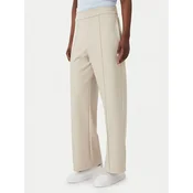 Calvin Klein Hlače iz tkanine LV044G210G Bež Relaxed Fit