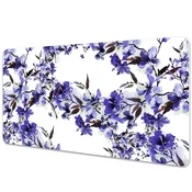 Decormat Namizna podloga Modra cvetje 120x60 cm