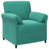 Vidaxl Enosobna sedežna garnitura Turkizna 88 x 83 x 95 cm Žamet