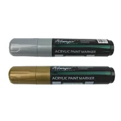 Artmagico Akrilni marker JUMBO (15 mm) - zlat in srebrn