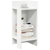 Pomocni stolic s policom bijeli 25,5x27x60 cm