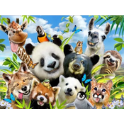 Puzzle Llama drama Selfie Educa 1000 dielov+lepidlo Fix puzzle EDU18117