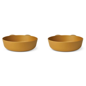 liewood set 2 skledic iz bio plastike solina rabbit golden caramel