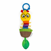BABY EINSTEIN Igrača z ropotuljico na C-obroču Cal-a-Puller 0m+