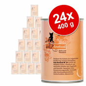 Catz Finefood pločevinka varčno pakiranje 24 x 400 g - Piščanec & tuna