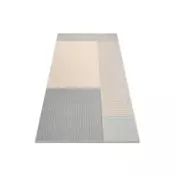RugsX FLUX 461.9.AE500 volnena preproga OSTA - geometrijska, strukturna, loft modra/smetana 135x200 cm, (5000177270)