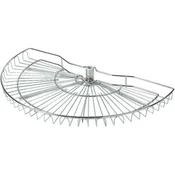 Set vrtljivih košar, dolžina 850 mm, jeklena žica/um. masa, srebrna, RAL 9006