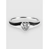 Blue Tomato Heart Ring Jewellery silver stainless steel
