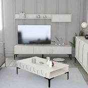 Hanah Home Set TV komoda i klub sto Lyon 3, 4 komada, Krem