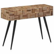 Konzolni stol 110 x 34 x 80 cm od masivne obnovljene tikovine