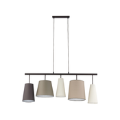 Lestenec na vrvici PEDRO 5xE27/60W/230V bež