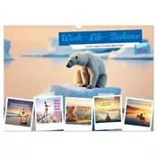 Work - Life - Balance - unterwegs mit coolen Sprüchen (Wandkalender 2026 DIN A3 quer), CALVENDO Monatskalender