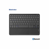 BlackView brezžična Bluetooth tipkovnica Blackview K1, univerzalna, za vse tablične računalnike Android/iOS/Windows, polnilna baterija, 78 tipk, črna