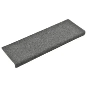 Vidaxl Preproge za stopnice samolepilne 15 kosov 65x21x4 cm svetlo sive pravokotne robove