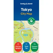 shumee Tokio. Vodoodporni zemljevid / Zemljevid mesta. Izdaja 2023. Lonely Planet