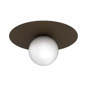 Stropna svetilka FLAT 1xE27/15W/230V 55x60 cm rjava