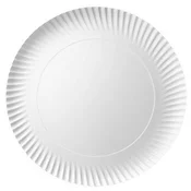 shumee Bel okrogel papirnat krožnik 28 cm 100 kosov.