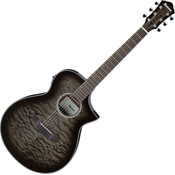 Ibanez AEWC16QA-TKH Transparent Black Sunburst Elektroakustična jumbo